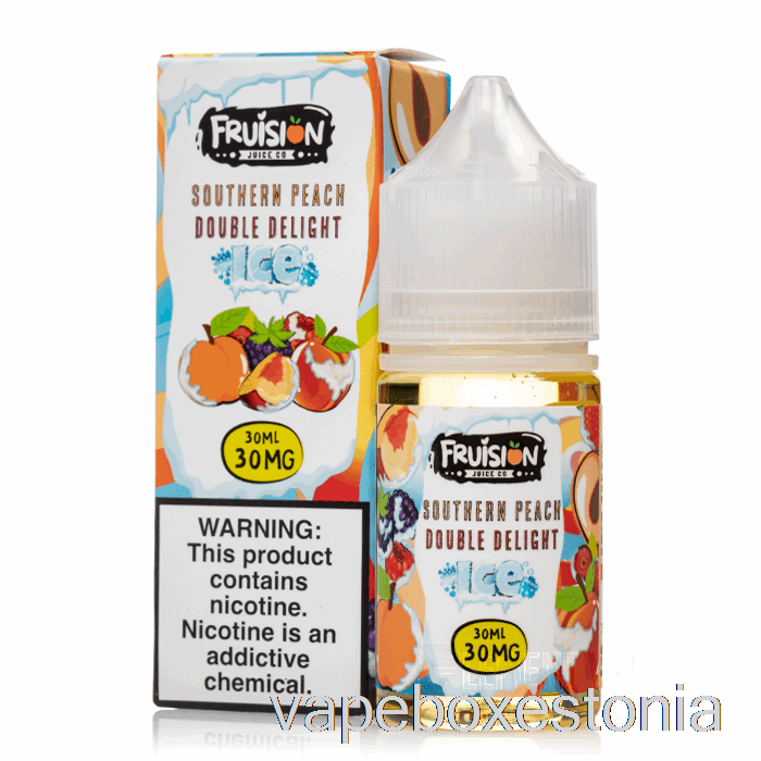 Vape Box Estonia Jäätunud Lõunamaise Virsiku Topeltrõõm - Fruision Soolad - 30ml 50mg